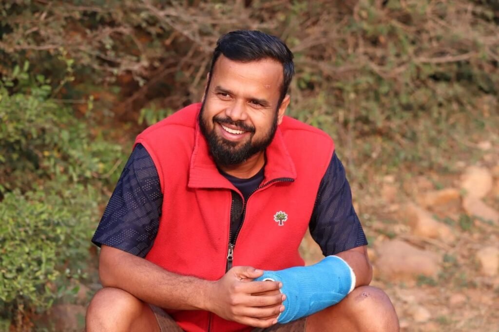 Kishlay Rai at IRONMAN race